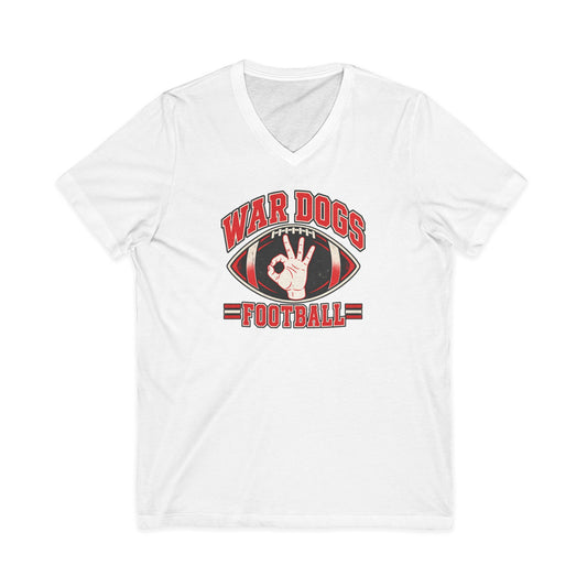 Dogs Football V-Neck T-Shirt