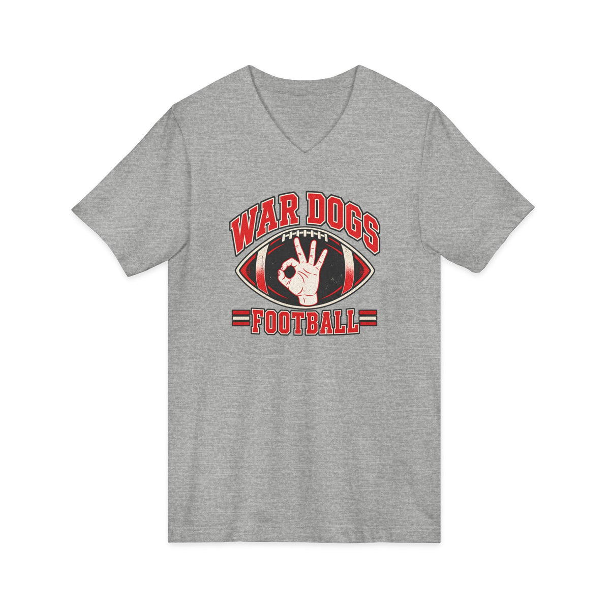 Dogs Football V-Neck T-Shirt