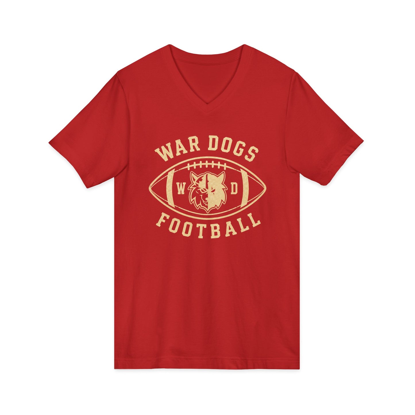 Wardogs Football womens V-Neck T-shirt