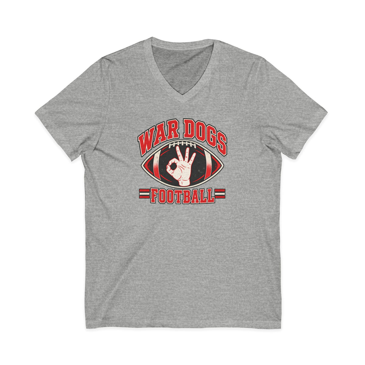 Dogs Football V-Neck T-Shirt