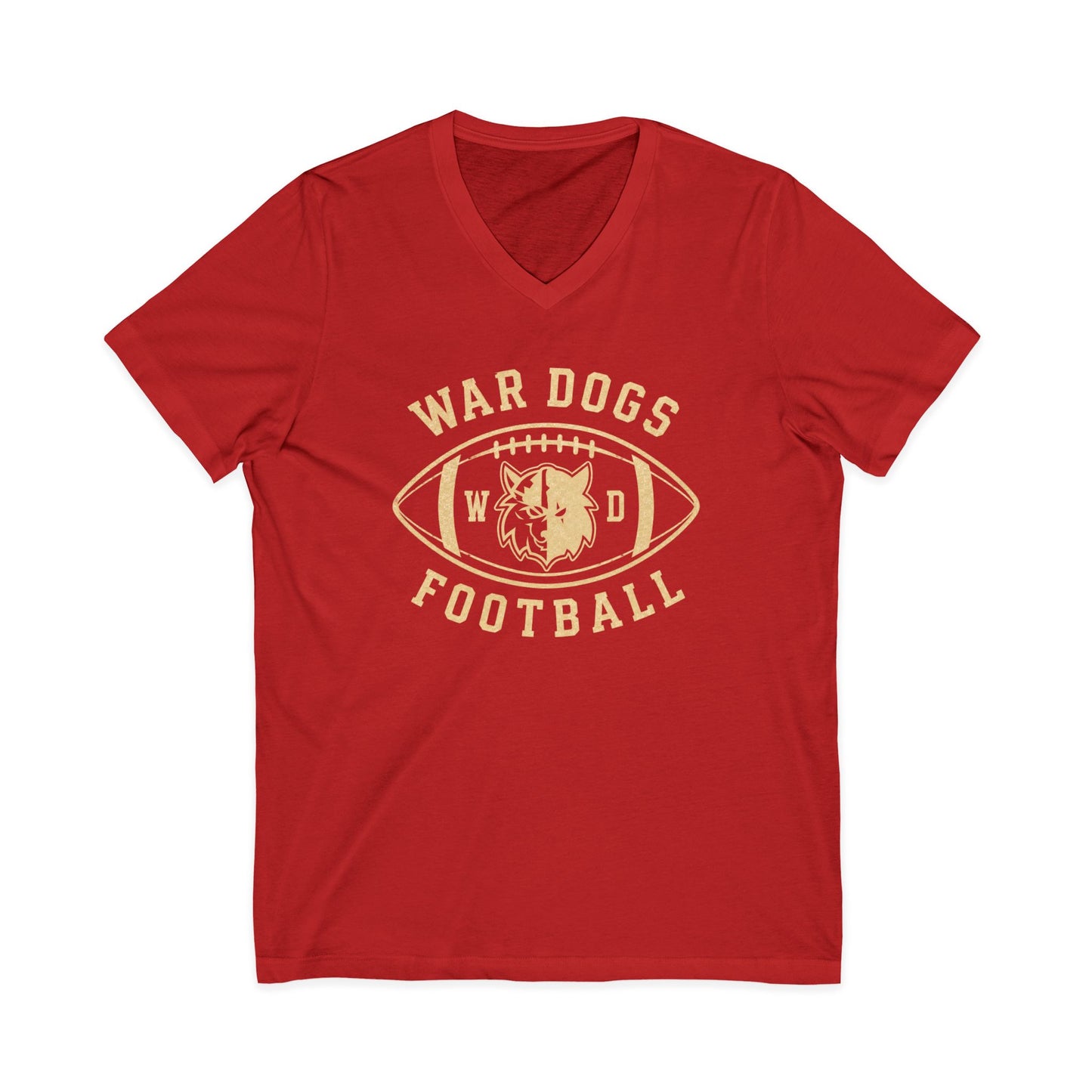 Wardogs Football womens V-Neck T-shirt