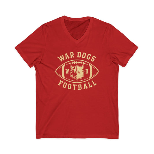 Wardogs Football womens V-Neck T-shirt