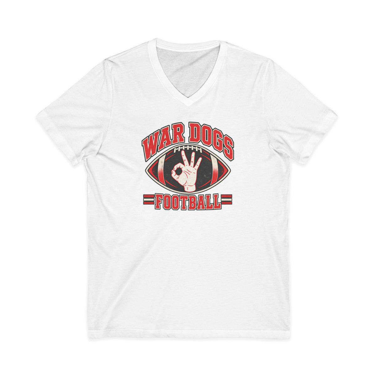 Dogs Football V-Neck T-Shirt