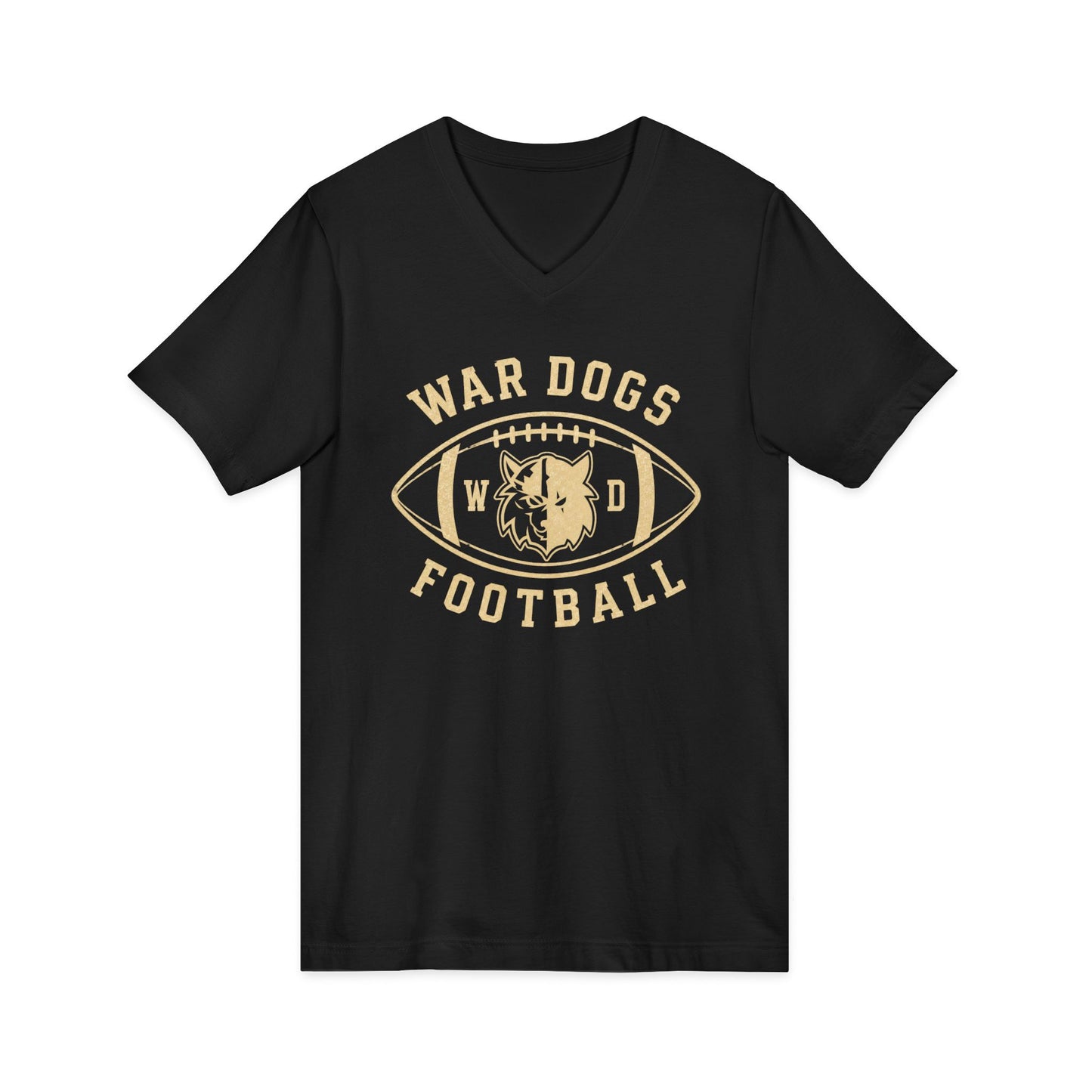Wardogs Football womens V-Neck T-shirt