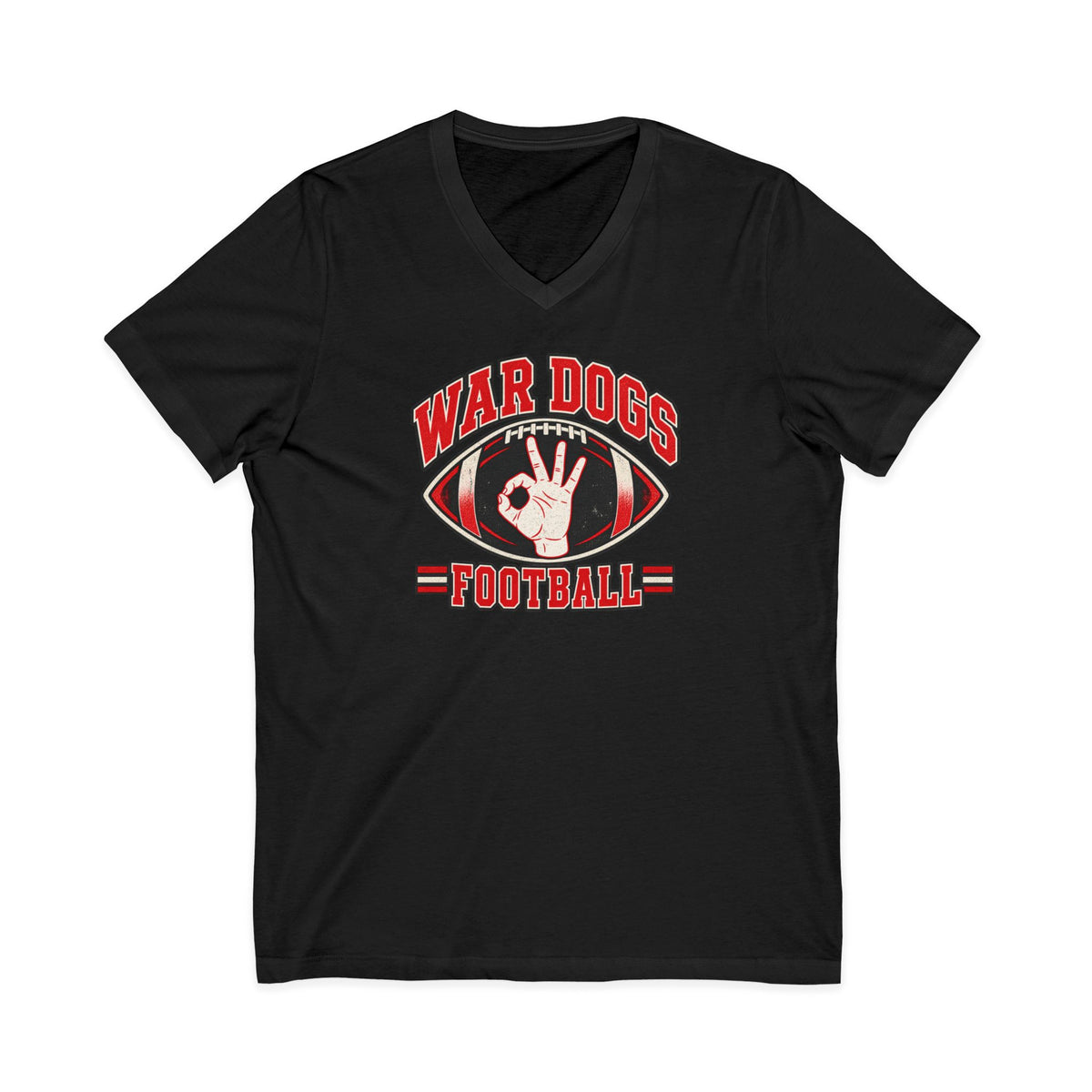 Dogs Football V-Neck T-Shirt