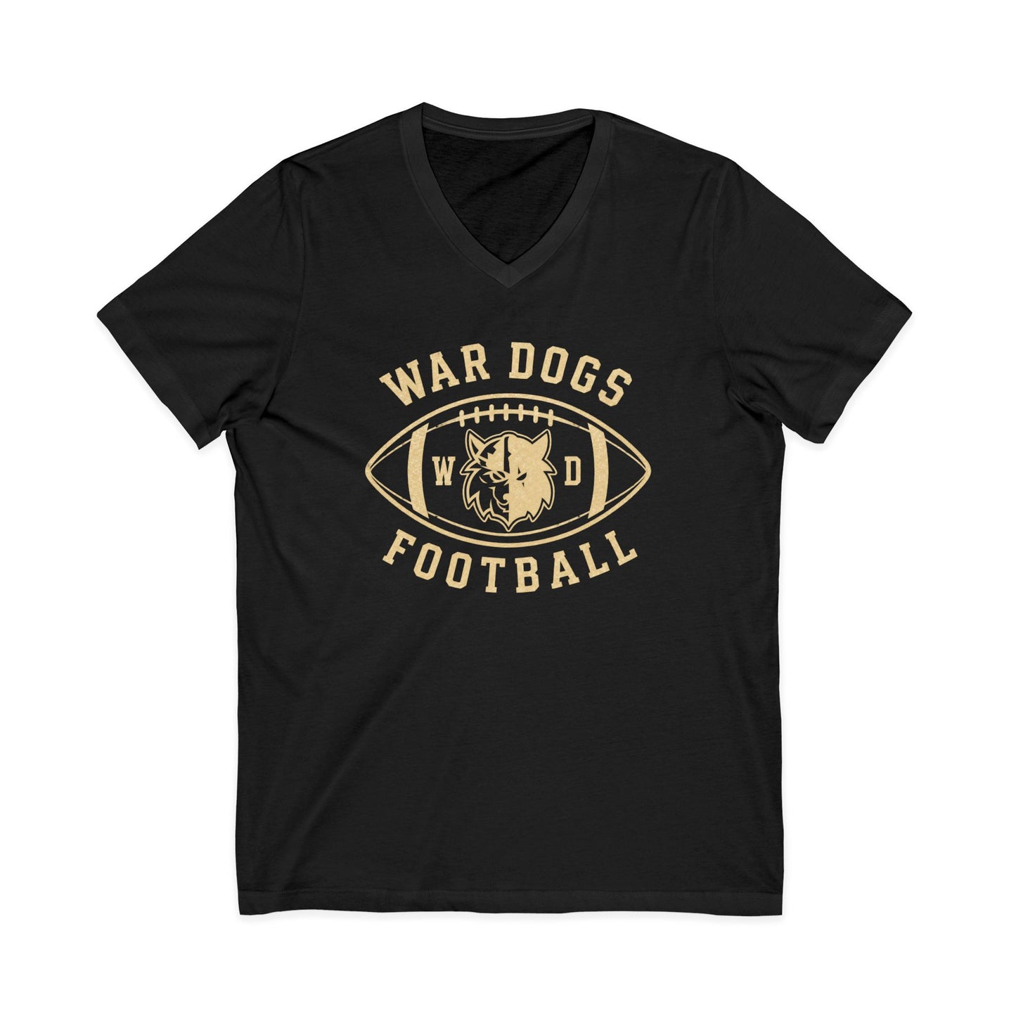 Wardogs Football womens V-Neck T-shirt