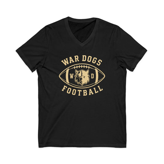 Wardogs Football womens V-Neck T-shirt