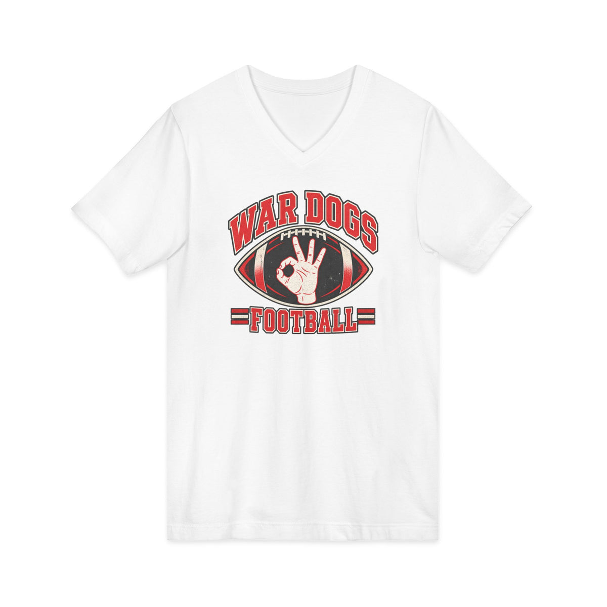 Dogs Football V-Neck T-Shirt
